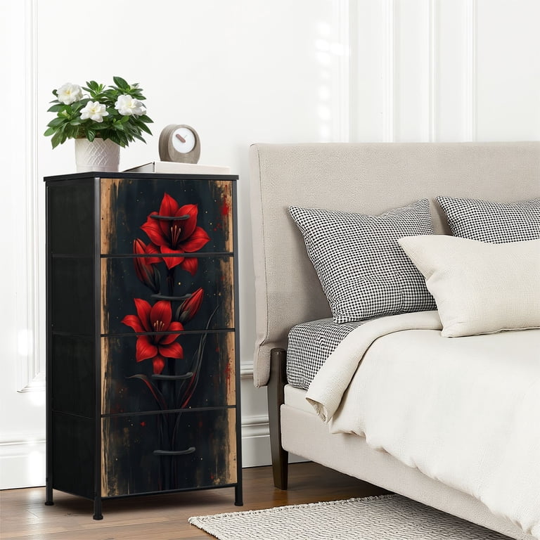 dark red dresser 1940s Italian Chest of Drawers in Stained Wood 17L x 16.5D x 5H 3rd Drawer For Love of the Paint: