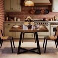 thumbnail image 5 of Miekor Furniture Vintage Square Dining Table,Wood Kitchen Table,Classic Design Dining Table No2782, 5 of 7
