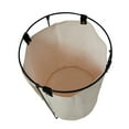 thumbnail image 6 of Household Essentials Iron Laundry Hamper with Removable Bag, Natural and Black, 6 of 7