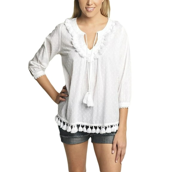 Roberta Roller Rabbit Women's Hafsa Top Medium White