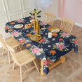 thumbnail image 3 of Pioneer Flower Floral Print Pattern Rectangle Tablecloth 60"x120", Waterproof Polyester Table Cloth, Wipeable Spillproof for Dining Camping Indoor Outdoor, 3 of 6