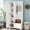 White, variant on The Sanctuary Full Size Stylish Design Hall Tree with Flip-Up Bench, Adjustable Shelves, For Bedroom Entryway Hallway, White