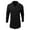 Black, variant on Men's Double Breasted Trench Coat Plus Size Fall/Winter Lined Coat For Thickened Trench Coat