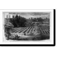 thumbnail image 2 of Historic Framed Print, Grounds at Andersonville, Georgia, where are buried fourteen thousand Union soldiers, who died in Andersonville Prison.sketched by I.C. Schotel., 17-7/8" x 21-7/8", 2 of 9
