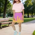thumbnail image 2 of EnJoCho Toddler Skirt Little Girls Athletic Unifor𝗆 Skorts Go𝗅f Outfit Cheer Tennis Skirts with Shorts Girls Floral Dress Easter Floral Print Dress, 2 of 7