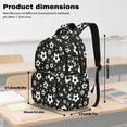 thumbnail image 7 of Xoenoiee Soccer Star Print Backpack for Kids Boys, Large Capacity School Backpack Bookbag Lightweight Casual Daypack with Adjustable Shoulder Strap for Travel Hiking School, 7 of 7