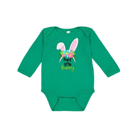 

Inktastic Pops Little Bunny Cute Easter Bunny Ears Gift Baby Boy or Baby Girl Long Sleeve Bodysuit