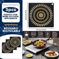thumbnail image 2 of 3 Pieces Silicone Induction Cooktop Mat, 9.4 inch Mat for Induction Cooktop, Thermochromic Silicone Induction Cooktop Protector (9.8 inch), 2 of 7