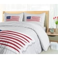 thumbnail image 5 of Ambesonne 4th of July Duvet Cover Set, American Flag Image, 2-Calking, Pearl and Multicolor, 5 of 7