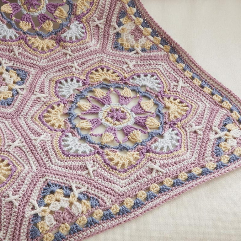 Persian Tiles Throw (Mary Maxim Mellowspun DK) - Walmart.com