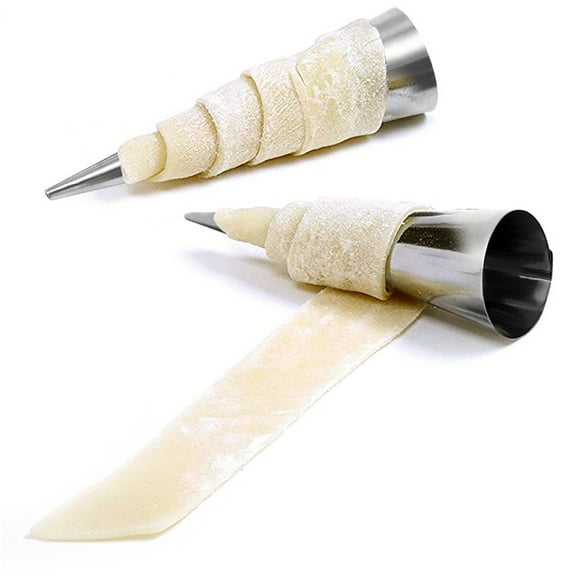 NSESSHome Cream Horn Model Stainless Steel Roll Flared Danish Croissant Model