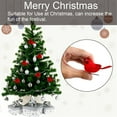 thumbnail image 7 of Dengjunhu 10Pcs Red Lucky Birds Ornaments Handmade Artificial Birds with Clip on Christmas Tree for Christmas Tree Wreaths Decorations (Red), 7 of 7