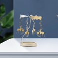 thumbnail image 1 of pitrice Spinning Tea Light Candle Holder Candle Lover Ornament Rotating Candlestick Elk, 1 of 8
