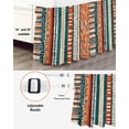 thumbnail image 4 of Bohemian Patterns Ruffle Bed Skirt King Size Retro Seamless Stitching Adjustable Elastic Dust Bed Skirts Wrap Around Bedskirt Wrinkle Free Easy Fit with 16 Inch Drop, 4 of 8