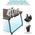thumbnail image 3 of Laptop Desk for Bed, XX-Large Foldable Bed Tray Table for Eating Breakfast, Writing, Working, Gaming, Drawing with Storage Drawer, Handrest Bookstand, Tablet Stand, Phone Stand(Black Cherry), 3 of 6