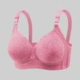 thumbnail image 2 of kamemir Women'S Underwear and Bras Women's One Smooth Posture Boost Back Underwire Bra Pink,46, 2 of 7