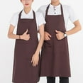 thumbnail image 4 of Offee Chef Works Unisex Butcher Apron,Chef Apron for Men and Women Professional for Cooking With Pockets - Adjustable - Bib Aprons - Water & Oil Resistant, 4 of 5