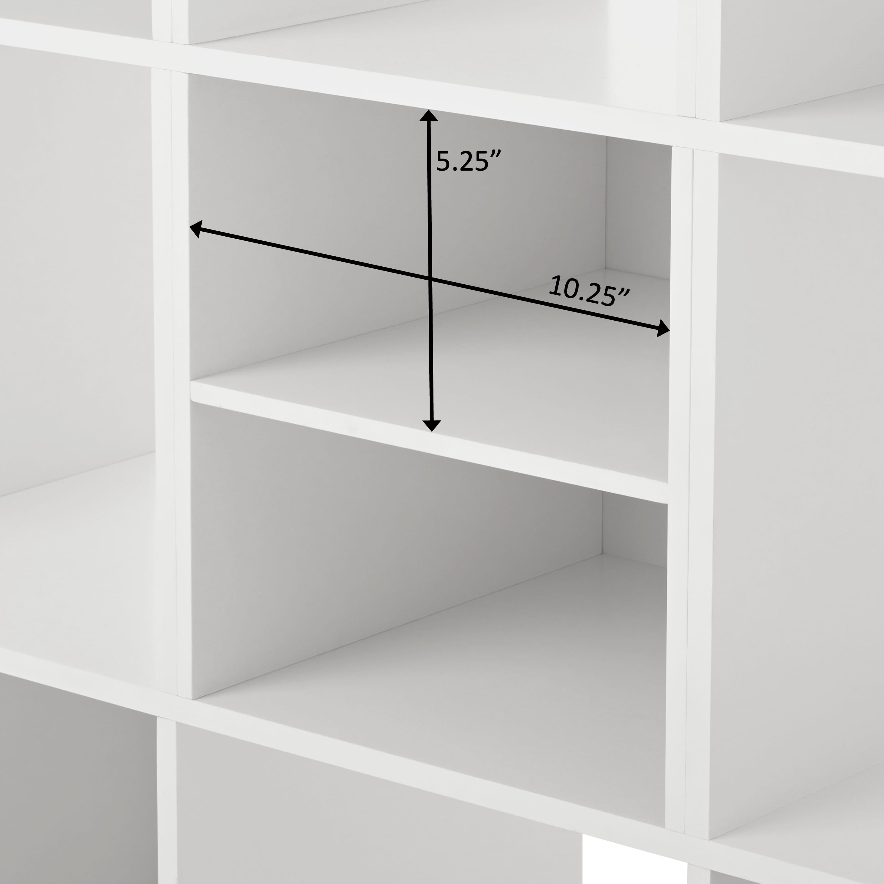 Mainstays Cube Storage H Inserts, Set of 2, White