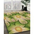 thumbnail image 3 of Ahgly Company Machine Washable Indoor Rectangle Transitional Metallic Gold Area Rugs, 7' x 9', 3 of 7