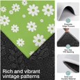 thumbnail image 3 of Green Daisy Flower White Blooms Pattern Kitchen Rugs Sets Of 3,Kitchen Runner Rugs Non Skid Washable,Decorative Kitchen Floor Mats for Kitchen,Sink,Laundry,17"x30"+ 17"x47" + 17"x59", 3 of 6