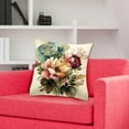 thumbnail image 4 of sunsanly Floral Print Cushion Cover Pillowcase with Zipper Super Soft Wear Resistant Easy Maintenance Decorative Pillowslip, 4 of 8