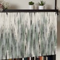 thumbnail image 5 of Sage Green Vintage Rod Pocket Curtain Valance, Stripes Painting Retro Abstract Art Farmhouse Window Valance for Living Room, Bedroom, Kitchen 42"W x 12"L, 5 of 9
