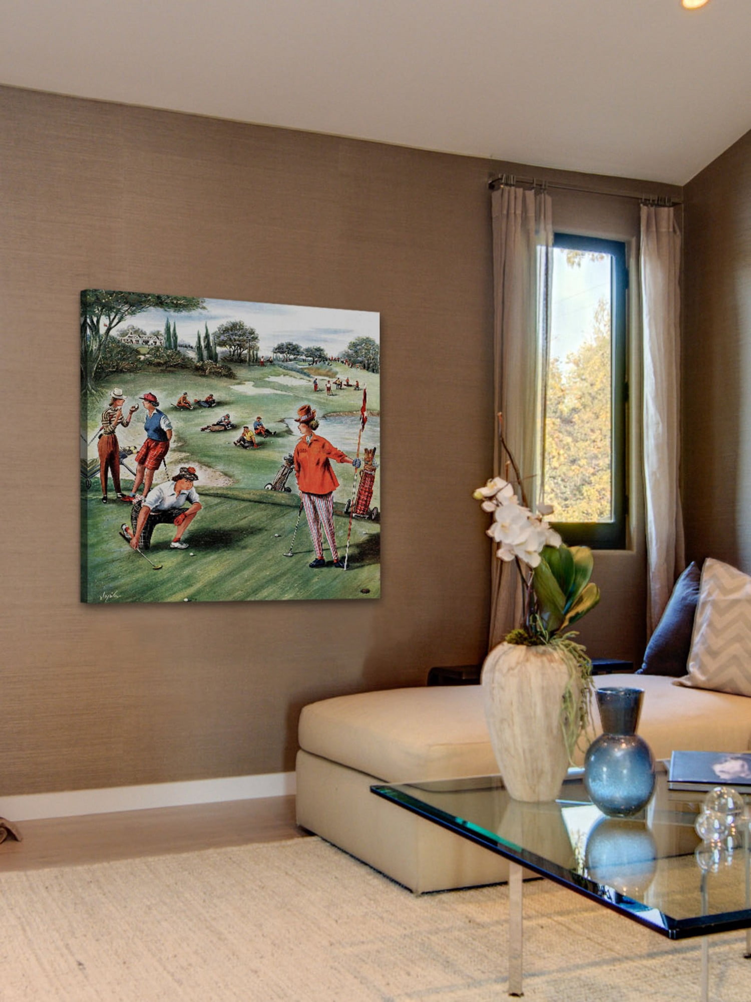 Marmont Hill No Playing Through by Constantin Alajalov Painting Print on Canvas