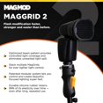 thumbnail image 2 of Maggrid 2 Light Modifier By Magmod | Photography Lighting Flash Modifier | Magnetic Light Modifier Attachment | New And Improved Features | Lightweight Light Control, 2 of 5