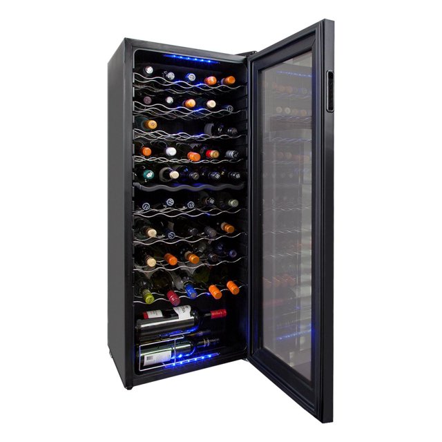 Refroidisseur à vin électrique Koolatron de 50 bouteilles avec deux zones de refroidissement réglables