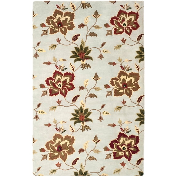 Safavieh Jardin Aifric Floral Wool Area Rug, Light Blue/Multi, 9' x 12'