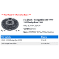 thumbnail image 2 of Fan Clutch - Compatible with 1999 - 2002 Dodge Ram 2500 2000 2001, 2 of 2