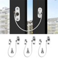 thumbnail image 3 of Cerradura de ventana UPVC para niños, protección de Metal para niños, tope de ventana de seguridad antirrobo, limitador de ventana, bloqueo de gabinete, 3 of 4