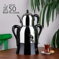 thumbnail image 6 of Korkmaz Caykolik A341-14 Stainless Steel Samovar 4.1 L, 138.5 Oz Electric Tea Maker, Inox, Chrome, Black 110 V US Plug 4.3-Quart, 6 of 7