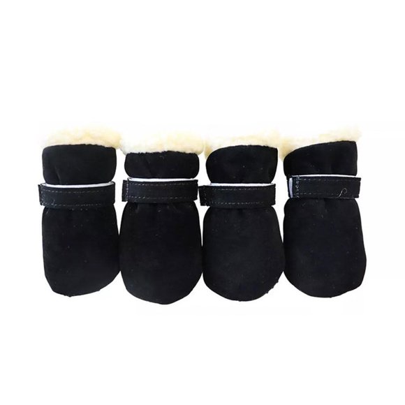 SharkTRUE Winter Warm Dog Shoes Waterproof slip Thick Warm Rain Snow Boots Dogs For Small Puppy Cats Socks Outdoor Booties small shoes boots For small dogs winter shoes paw bootie