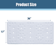 thumbnail image 5 of Bathtub Mat Non Slip,Deluxe Thick Soft Foam Bath Mats for Bathroom Tub, Bathtub Mat with Drain Holes, Suction Cups- 36” X 17”,White., 5 of 8