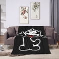 thumbnail image 7 of Felix The Cat Cartoon Throw Blanket, Super Soft Cozy Flannel Fleece Picnic Blanket for Boys Girls Adults, Warm Plush Blankets for Couch Sofa Bed Living Room, 7 of 7