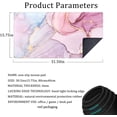 thumbnail image 6 of Desk mat XXL Mouse pad, Pink Rose Gold Marble Office Supplies and Accessories Decor Office for Women 31.5X15.75in,Stitched Edges Smooth Surface and Non-Slip Rubber Bottom,Large Mouse pad for Desk …, 6 of 6