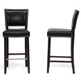 thumbnail image 2 of Atlin Designs 30" Faux Leather Bar Stool in Black (Set of 2), 2 of 3