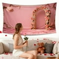 thumbnail image 5 of Valentine Tapestry Under $5! Yannianjz Valentine's Day Wall Decor Tapestry, Oversized Polyester Wall Hanging for Living Room Bedroom, Festival Home Tapestry for Party, Room Decoration for Valentine's, 5 of 6