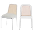 thumbnail image 1 of Meridian Furniture Atticus White Powder Coated Metal Dining Chair, 1 of 15