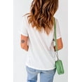 thumbnail image 4 of Patriotic Casual Tee with Bow Knot Print and Crew Neck - White, 4 of 7