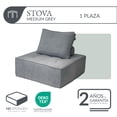 thumbnail image 3 of Sillón De Espuma Comprimida Al Vacío 1 Plaza Japandi Stova Medium Grey, 3 of 6