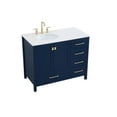 thumbnail image 4 of Elegant Decor Irene 42" Solid Wood and Stone Single Bathroom Vanity in Blue, 4 of 8