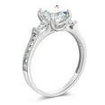 thumbnail image 3 of Wellingsale Ladies 925 Sterling Silver CZ Cubic Zirconia Wedding Engagement Ring - Size 6, 3 of 6