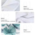thumbnail image 5 of SKYSONIC 2 PCS Hanging Hand Towels Floral Teal Turquoise Flower Hand Dry Towels for Kitchen & Bathroom,Hanging Towel Set with Hanging Loop, 12"x17", 5 of 6