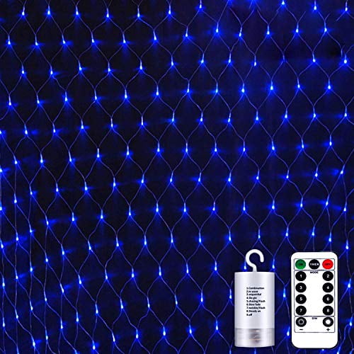 Led Net Light Blue Mesh TreeWrap String Lights 200Leds Fairy Lights