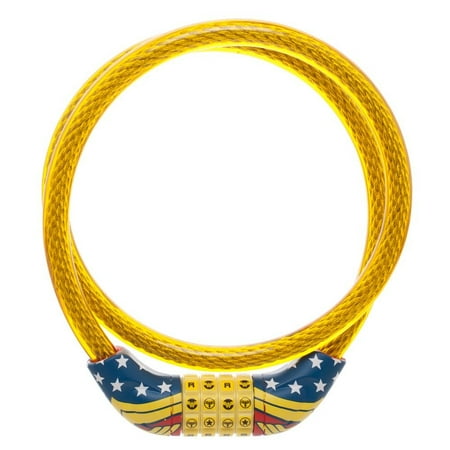 Braided Steel Cable - DC Comics Wonder Woman Suit Braided Steel Bike Cable Lock
