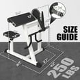 GMWD Bicep Tricep Curl Machine, 250LBS Plate Loaded Bicep Curls and