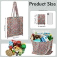 thumbnail image 2 of Exotic Cultural Mandala Tote Bag – Artistic Floral Pattern, Lightweight and Reusable, 2 of 6