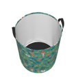 thumbnail image 3 of Fotbe Mushrooms and Flowers Laundry Basket with Handles, Waterproof Large Laundry Hamper, Wash Bag for Corner Dorm, Rolling Laundry Basket with Handles-Small, 3 of 8